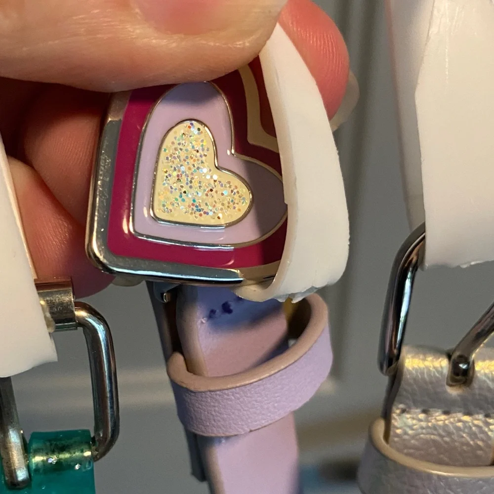 Target Polly Pocket Inspired Girl's Belts - Pink, Green, Purple, And Silver
